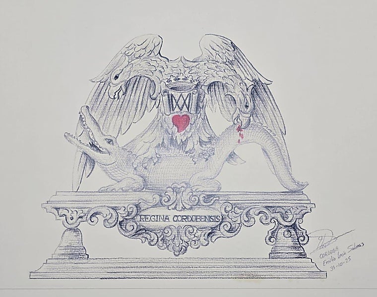 Boceto del llamador del nuevo paso de la Bondad, de Emilio León