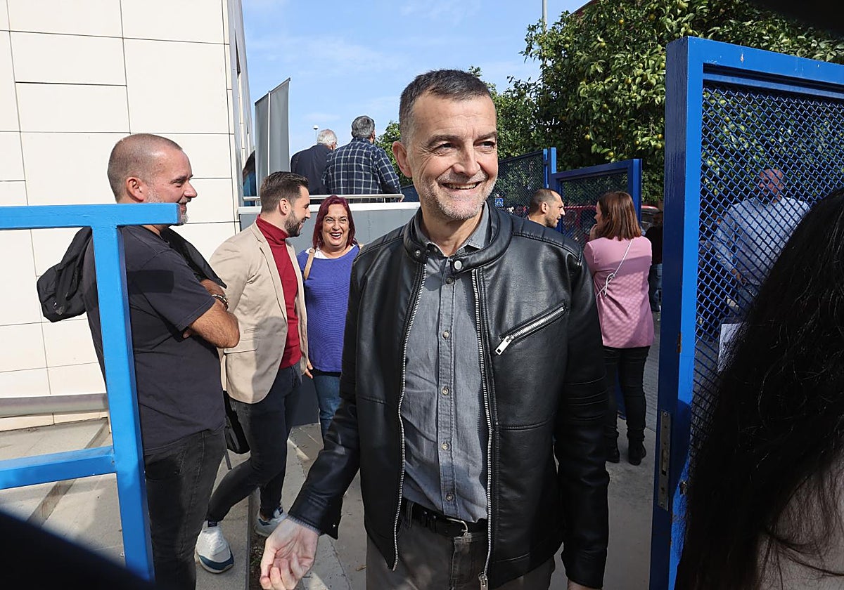 Maíllo, coordinador federal de IU, en una imagen de archivo del año pasado en Córdoba