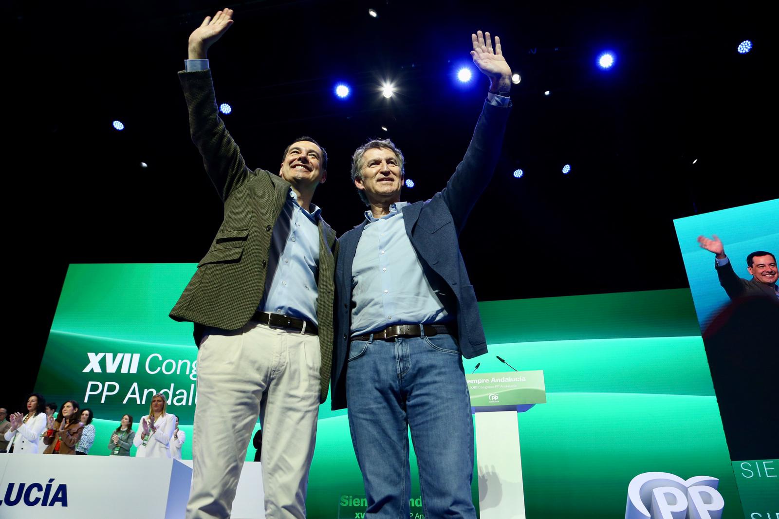 Clausura del XVII congreso del PP andaluz este domingo en Fibes