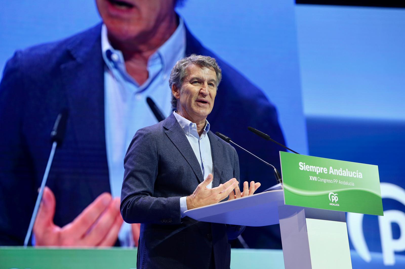 Clausura del XVII congreso del PP andaluz este domingo en Fibes