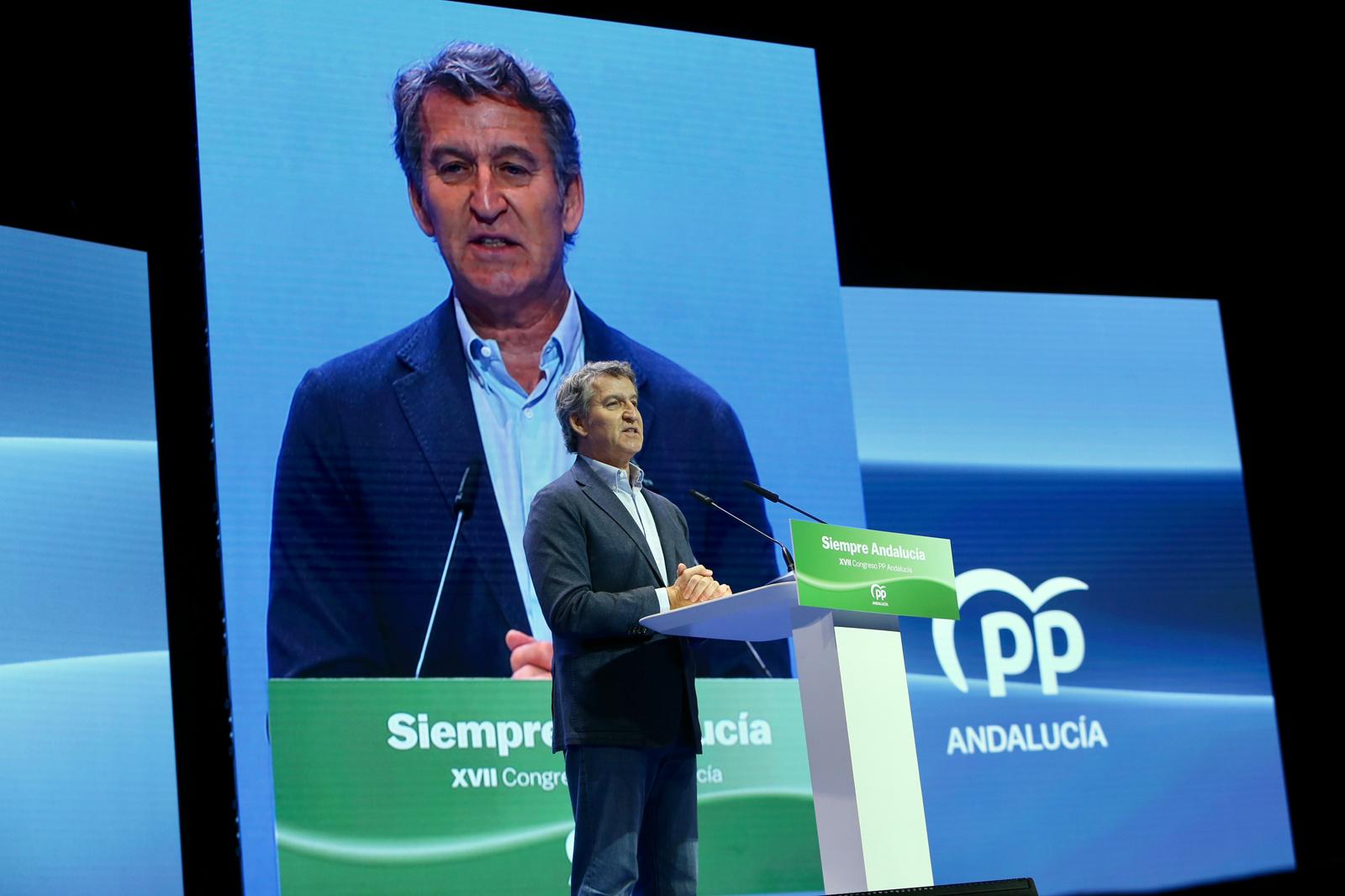 Clausura del XVII congreso del PP andaluz este domingo en Fibes