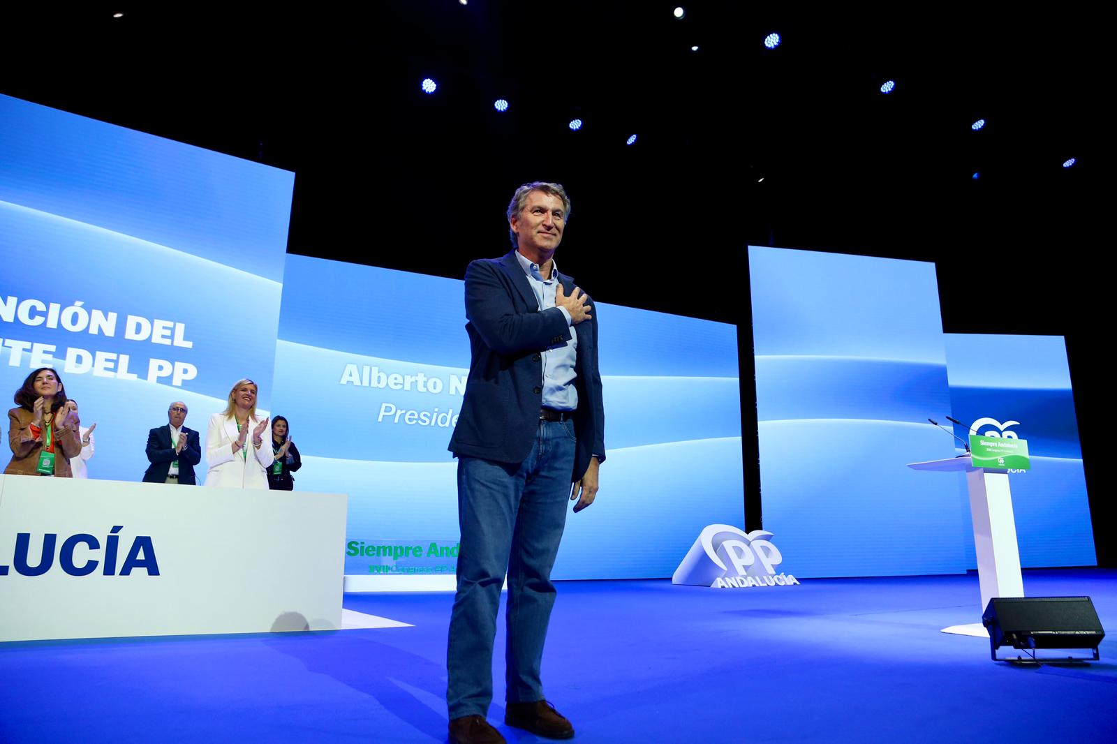 Clausura del XVII congreso del PP andaluz este domingo en Fibes