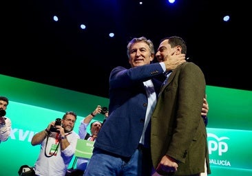 Alberto Núñez Feijóo, con Juanma Moreno