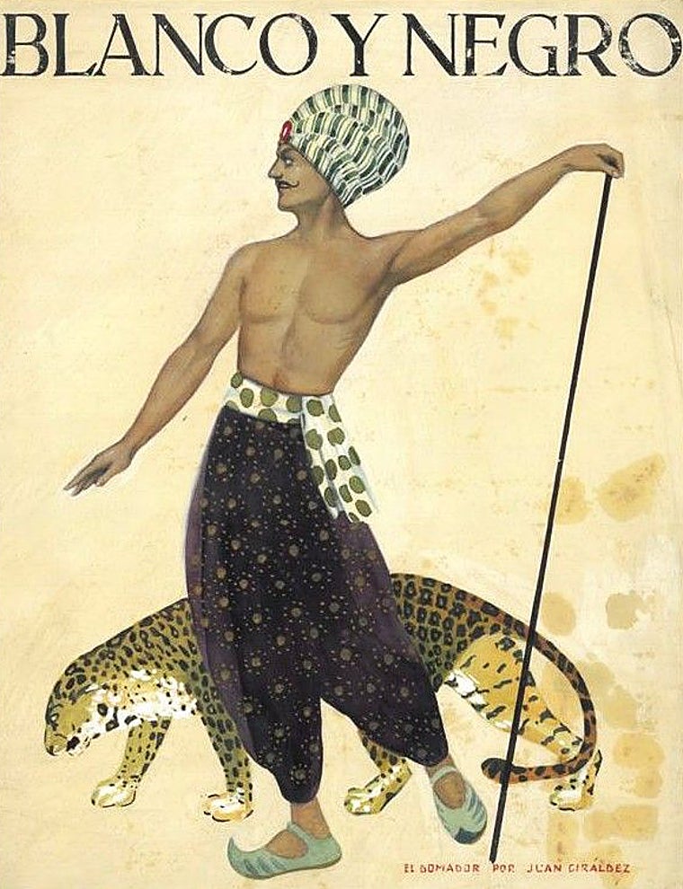 Portada titulada 'El domador', atribuida erróneamente a Juan Giráldez