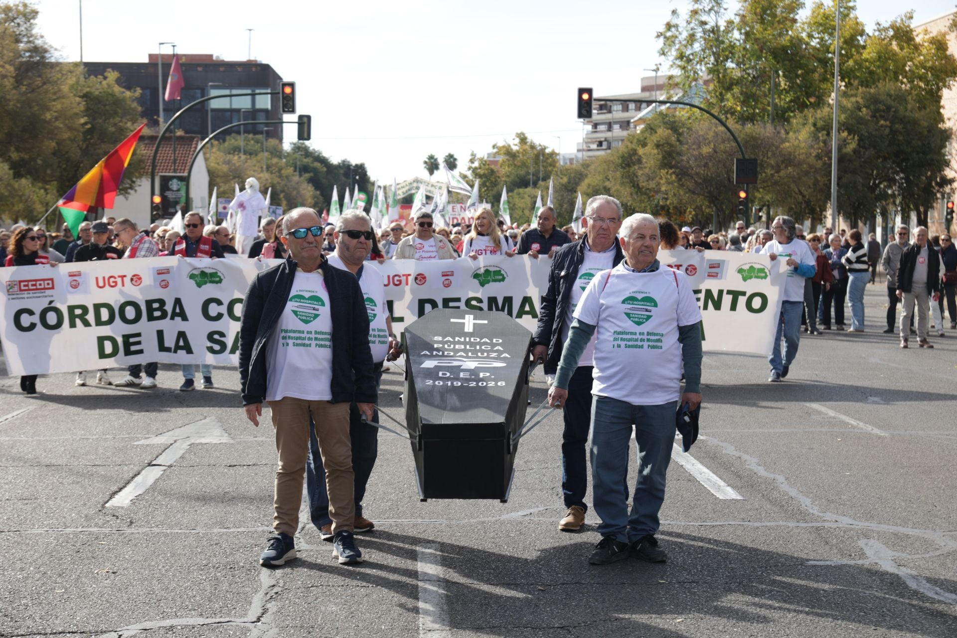 La manifestación por la sanidad pública en Córdoba, en imágenes