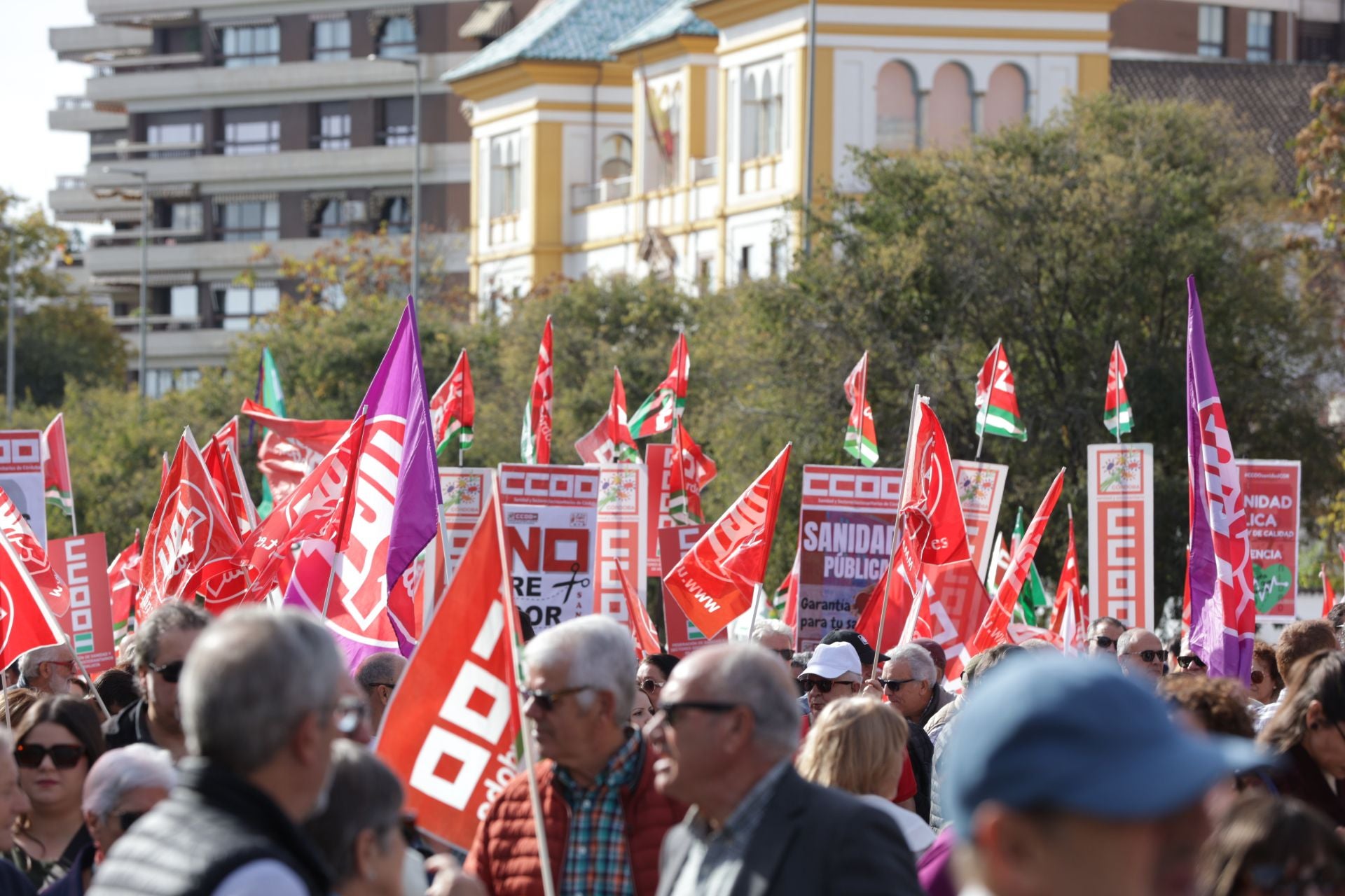 La manifestación por la sanidad pública en Córdoba, en imágenes