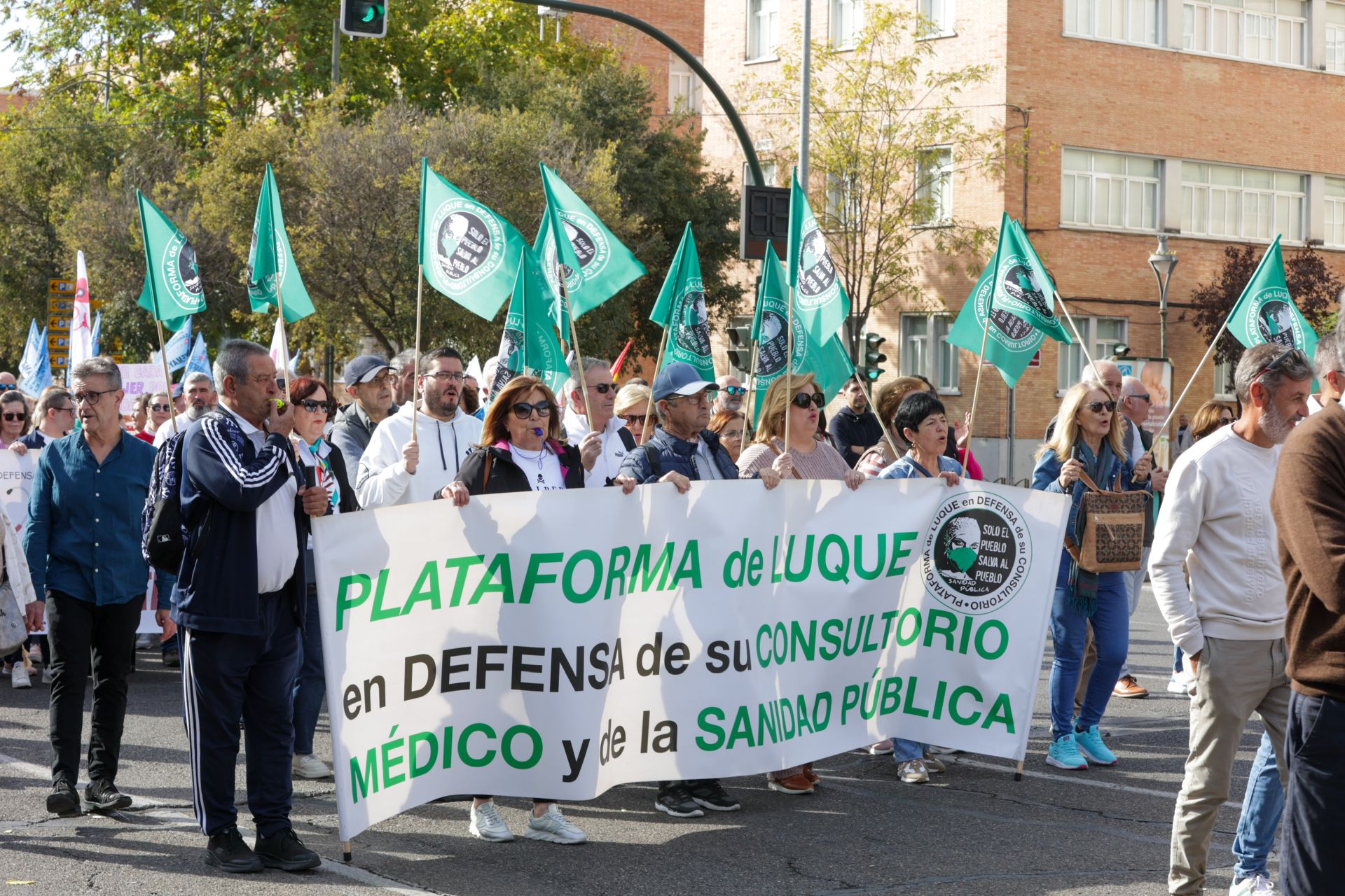 La manifestación por la sanidad pública en Córdoba, en imágenes