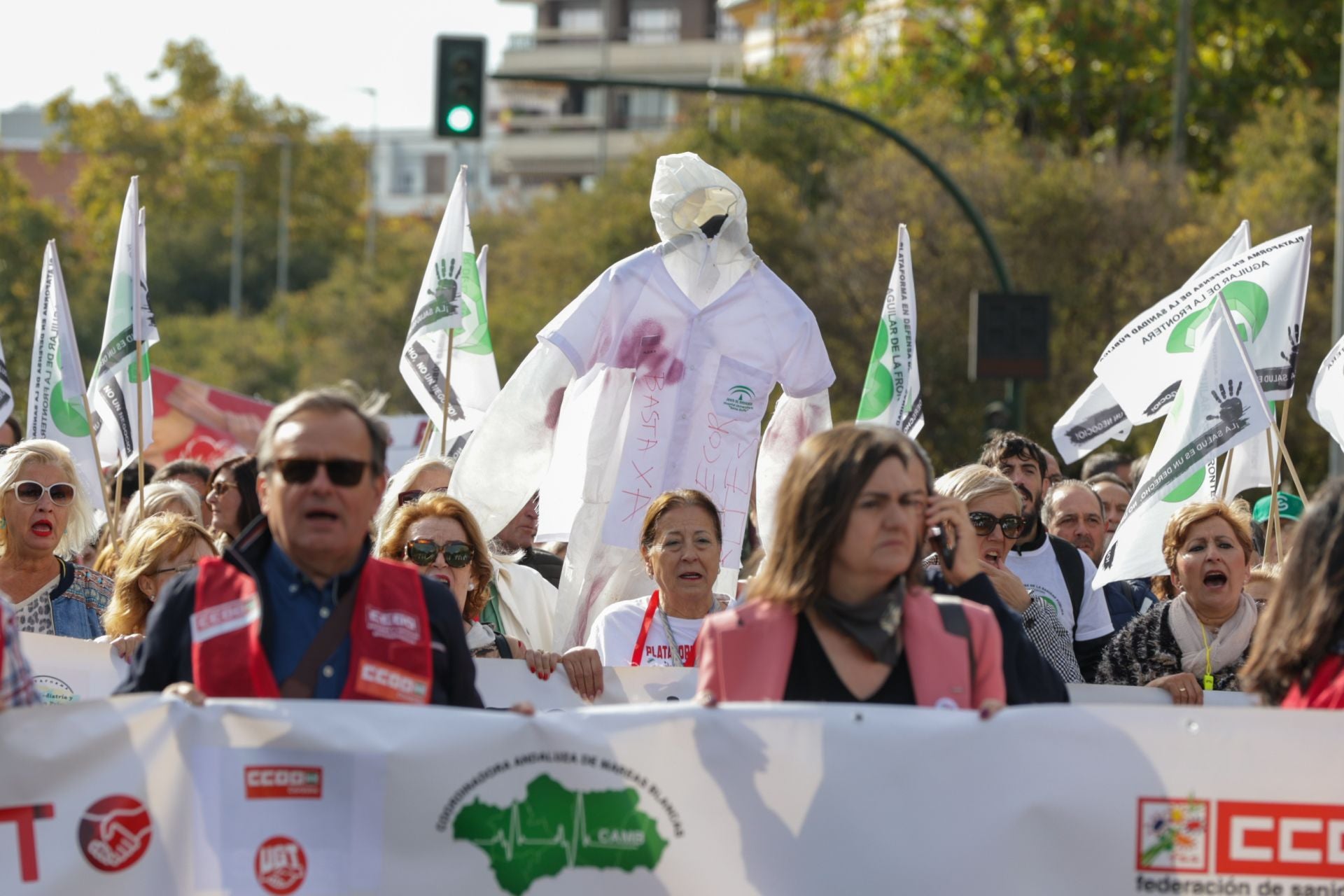 La manifestación por la sanidad pública en Córdoba, en imágenes