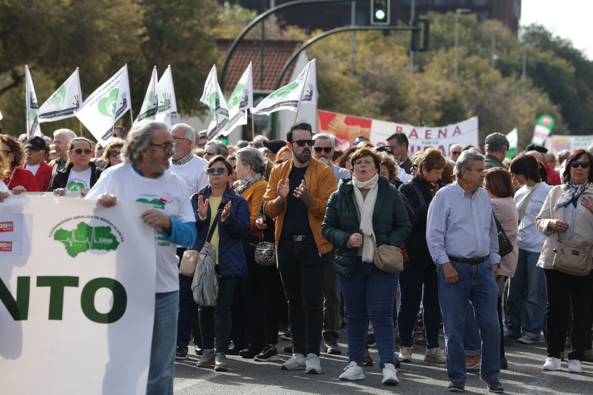 La manifestación por la sanidad pública en Córdoba, en imágenes