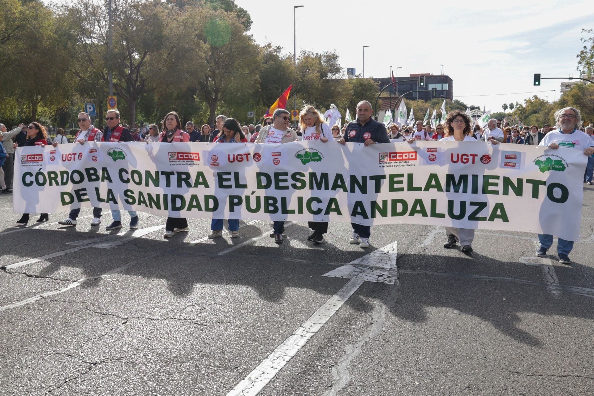 La manifestación por la sanidad pública en Córdoba, en imágenes