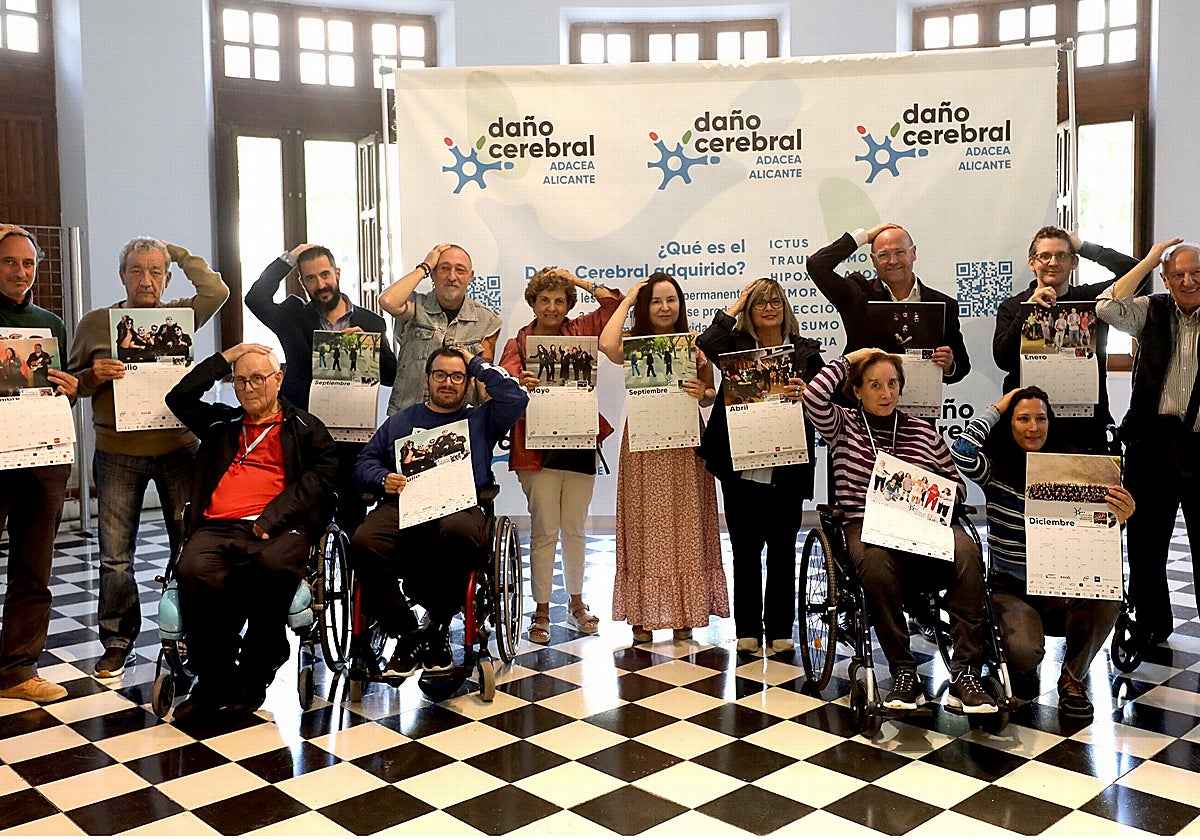 Presentación del calendario de ADACEA en la Diputación de Alicante, este lunes