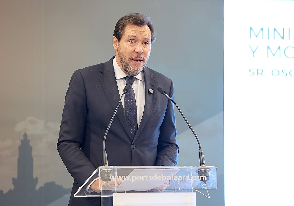 El ministro Óscar Puente durante una reciente visita a Palma de Mallorca