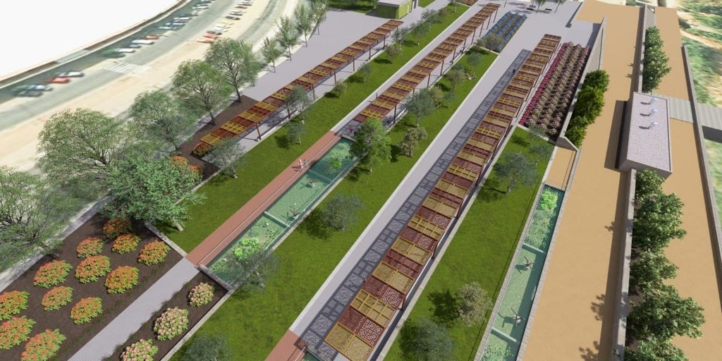 El Balcón del Guadalquivir será una nueva zona verde de 18.000 metros cuadrados sobre el tanque de tormentas de Córdoba