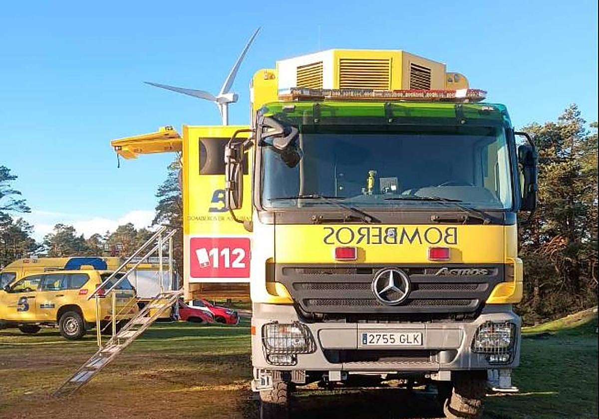 Un cambión de los bomberos del SEPA