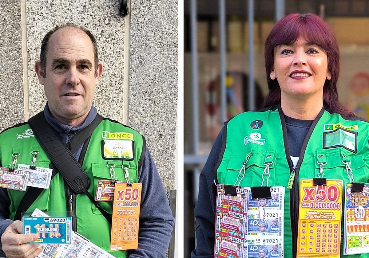 Víctor Sedano y Cynthia Raquel Zárate, vendedores que han dado los premios