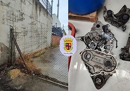 Detenido por robar piezas por valor de 1.500 euros en un taller mecánico de Palencia