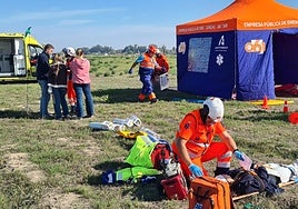 Accidente aéreo de un jet privado en el aeropuerto de Córdoba: simulacro con dos víctimas y varios heridos