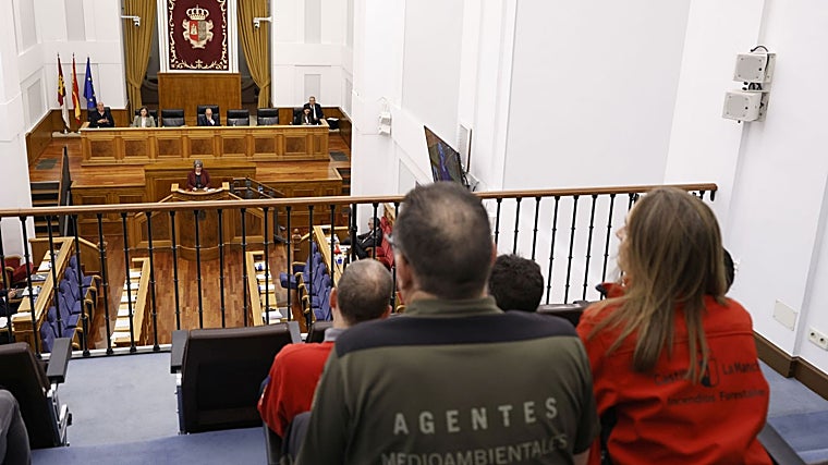 Agentes medioambientales y personal del dispositivo Infocam siguieron los debates