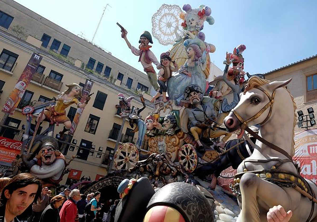 Imagen de archivo de una falla de Valencia