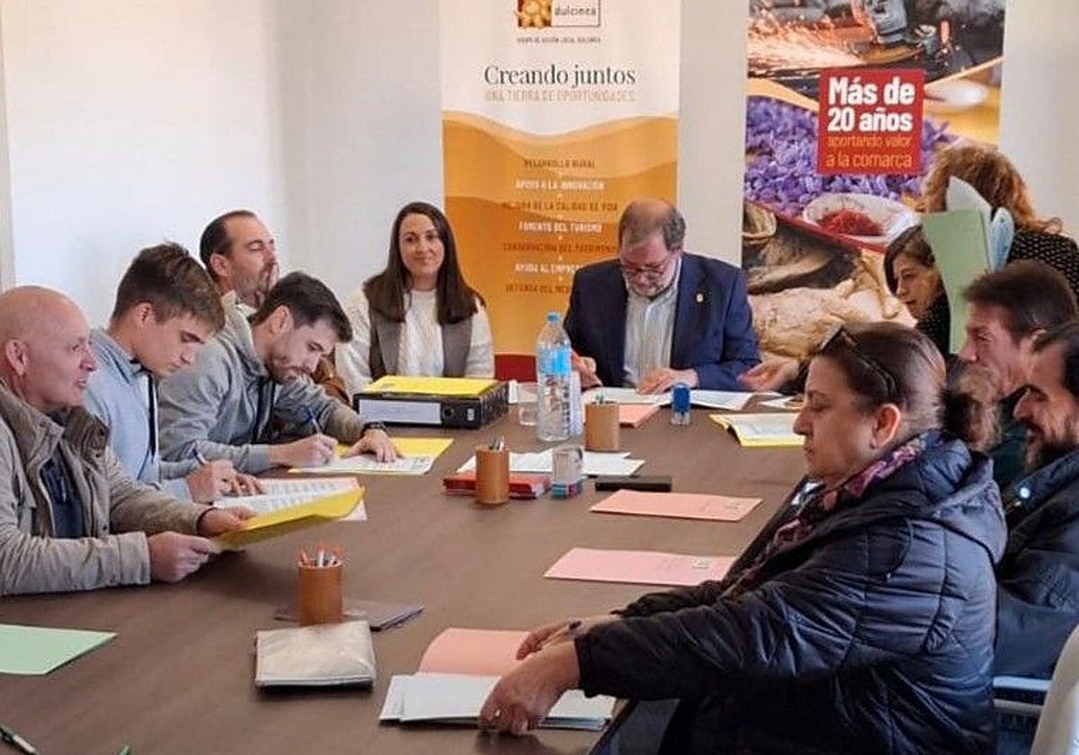 Reunión con emprendedores en El Toboso