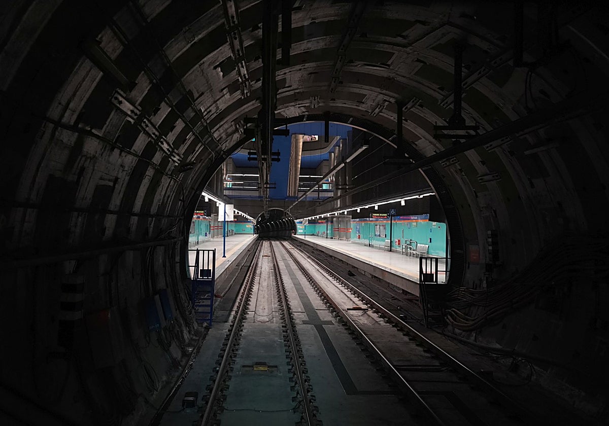 El túnel de la línea 7B hasta San Fernando de Henares ya está listo para prestar servicio