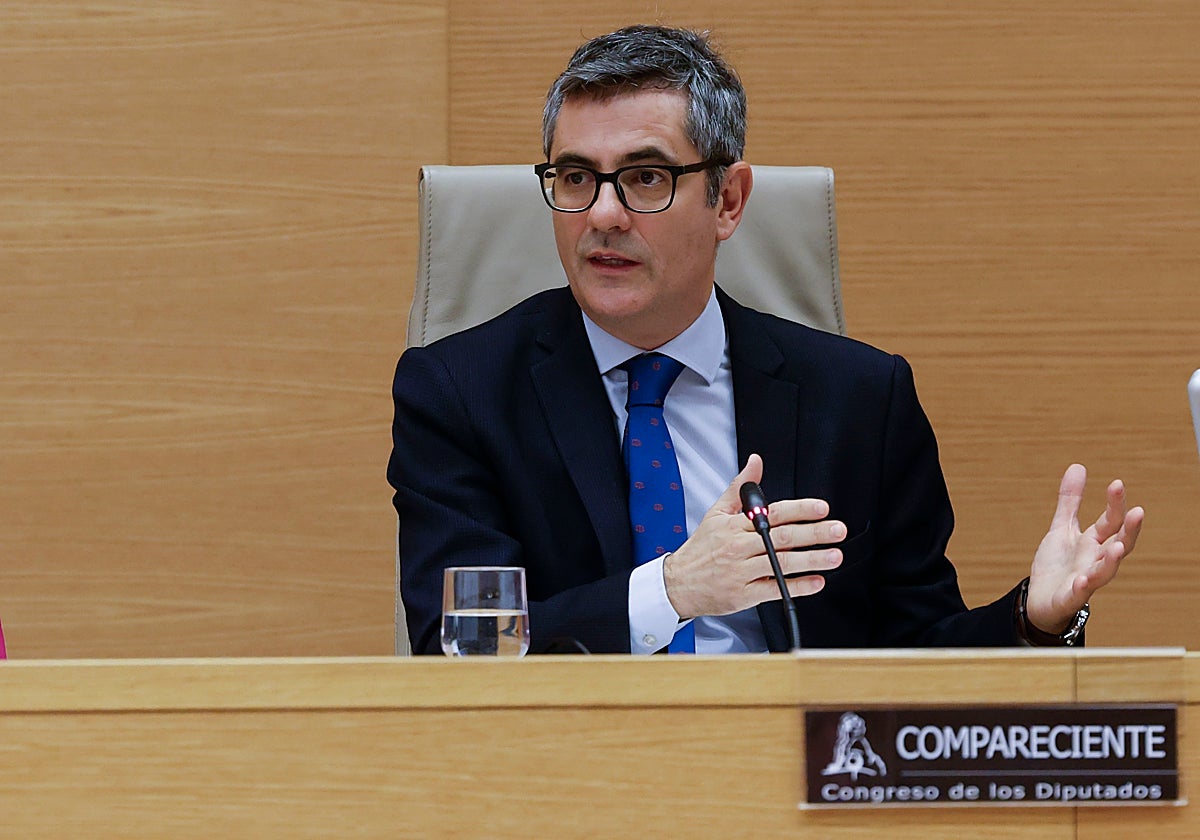 El ministro de la Presidencia, Justicia y Relaciones con las Cortes, Félix Bolaños