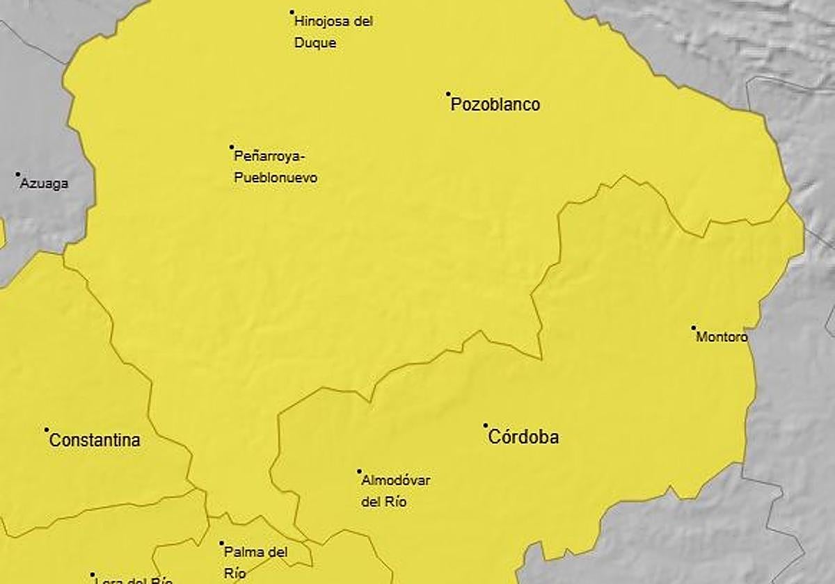 El aviso amarillo llega a Córdoba: estos son los días y las horas que más va a llover