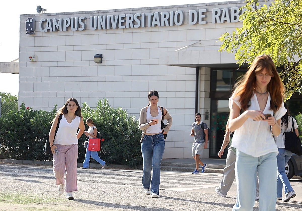 Alumnos de la UCO llegan al campus universitario de Rabanales