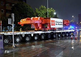 La tuneladora Mayrit, de 98 metros y 1.500 toneladas de peso, llega a Madrid para la ampliación de la Línea 11 de Metro