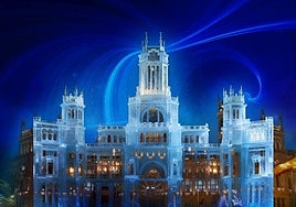 La fachada de Cibeles, un lienzo de luz y sonido para encender la Navidad