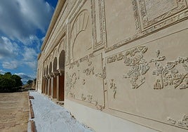 El Salón Rico de Medina Azahara ya muestra el esplendor de la fachada y encara el final de la restauración