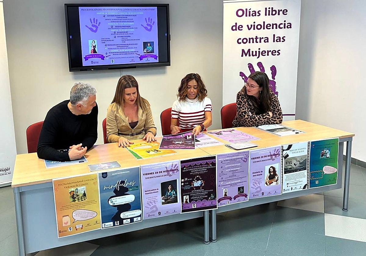 Presentación de las actividades del 25N en el Ayuntamiento de Olías del Rey