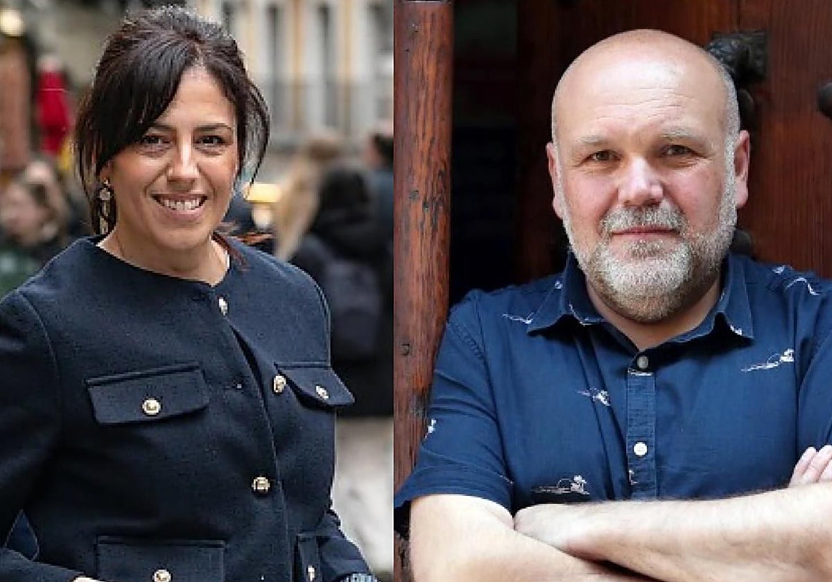 Noelia de la Cruz (PSOE) y Txema Fernández (IU)