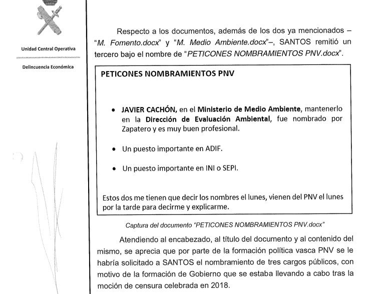 «Un puesto importante en ADIF»: el informe de la UCO sobre Cerdán ...