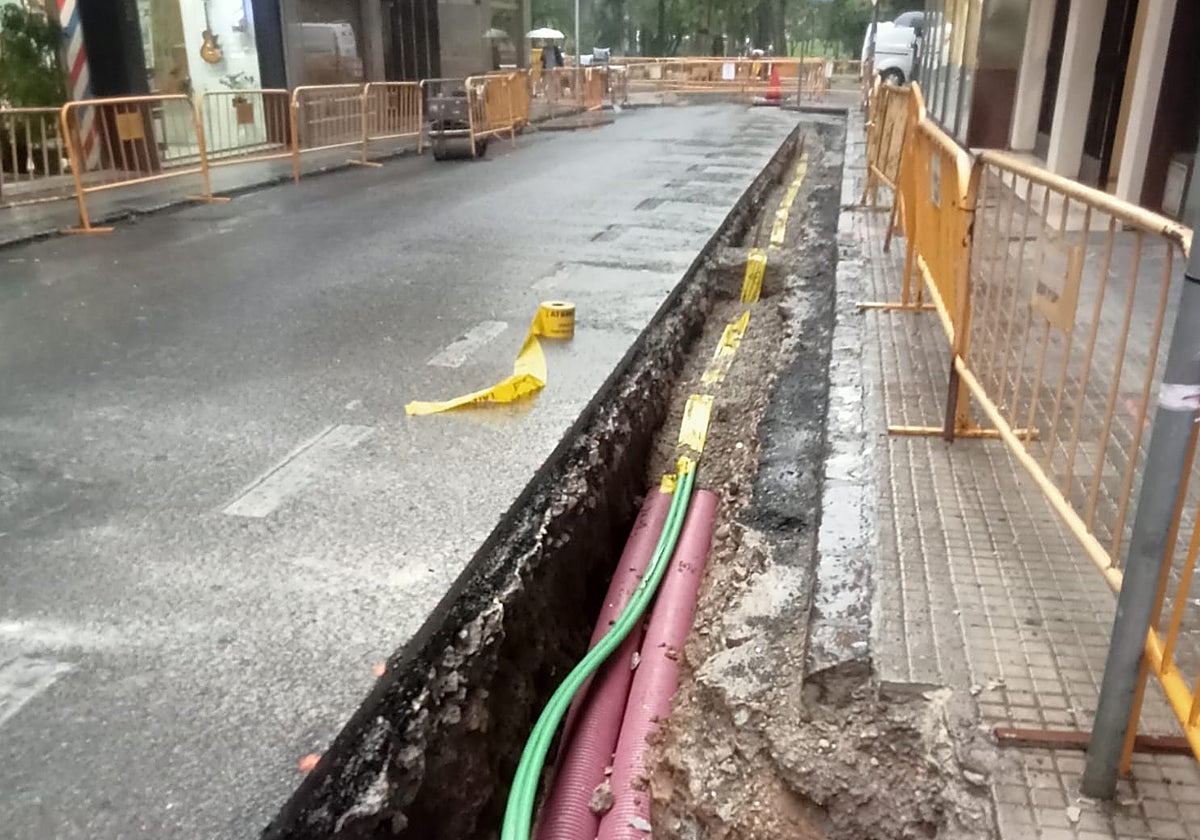 Obras de mejora de Endesa en el centro de Córdoba