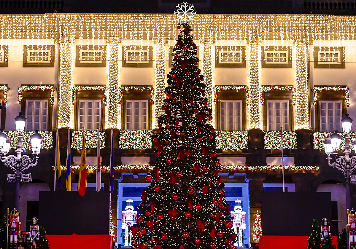 A qué hora es el encendido de luces de Navidad de Las Palmas de Gran Canaria hoy y dónde están las calles iluminadas