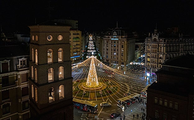Iluminação de Natal em Leon, ano passado