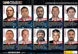 Estos son los 10 fugitivos más buscados de España: un profesor que abusó de una alumna, jefes del narco y condenados por asesinato