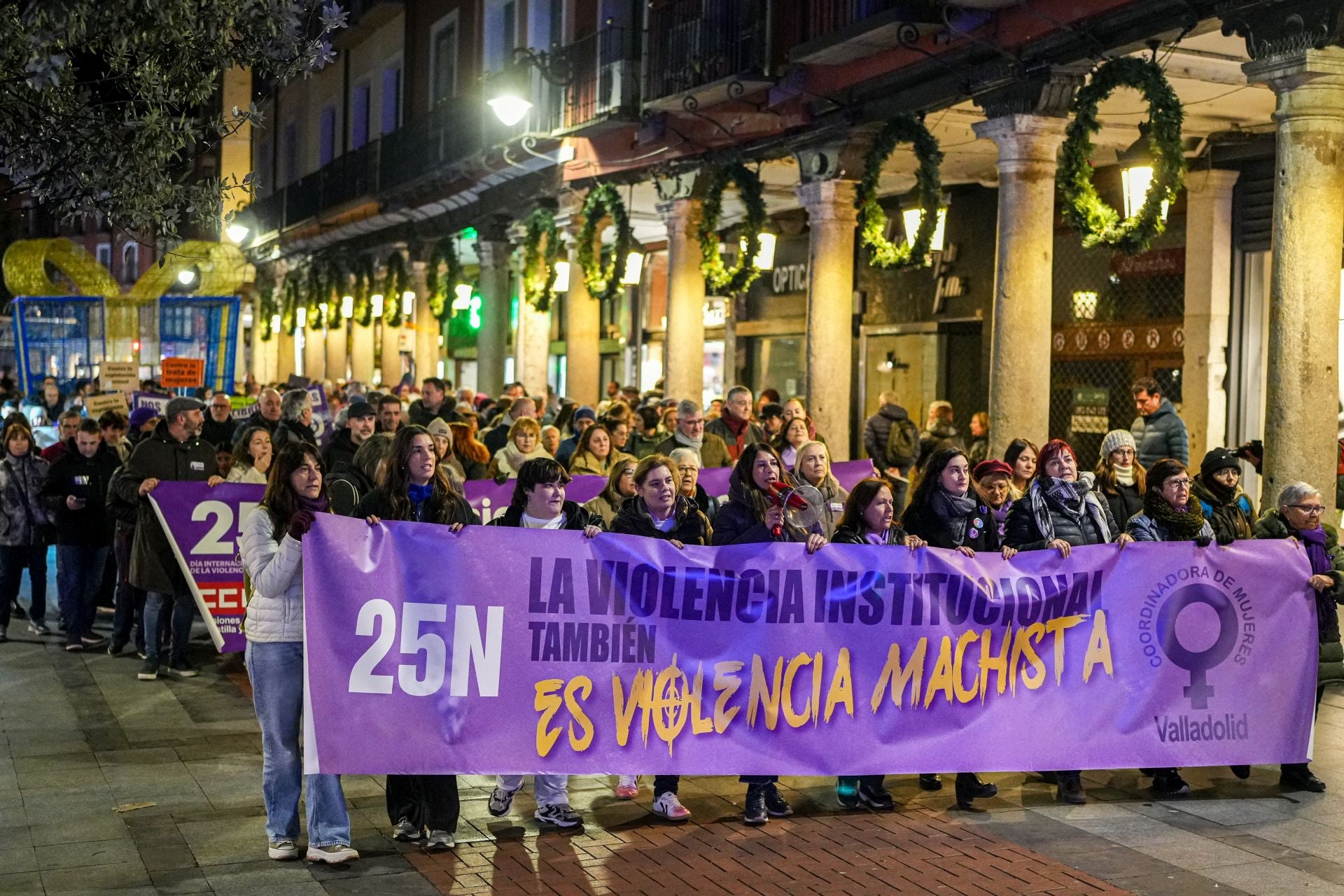 Manifestación del 25 N en las calles de Valladolid