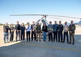 Las fundaciones Sebastián Almagro y Caja Rural del Sur destinan 27.000 euros a formar jóvenes pilotos de helicóptero en Palma del Río