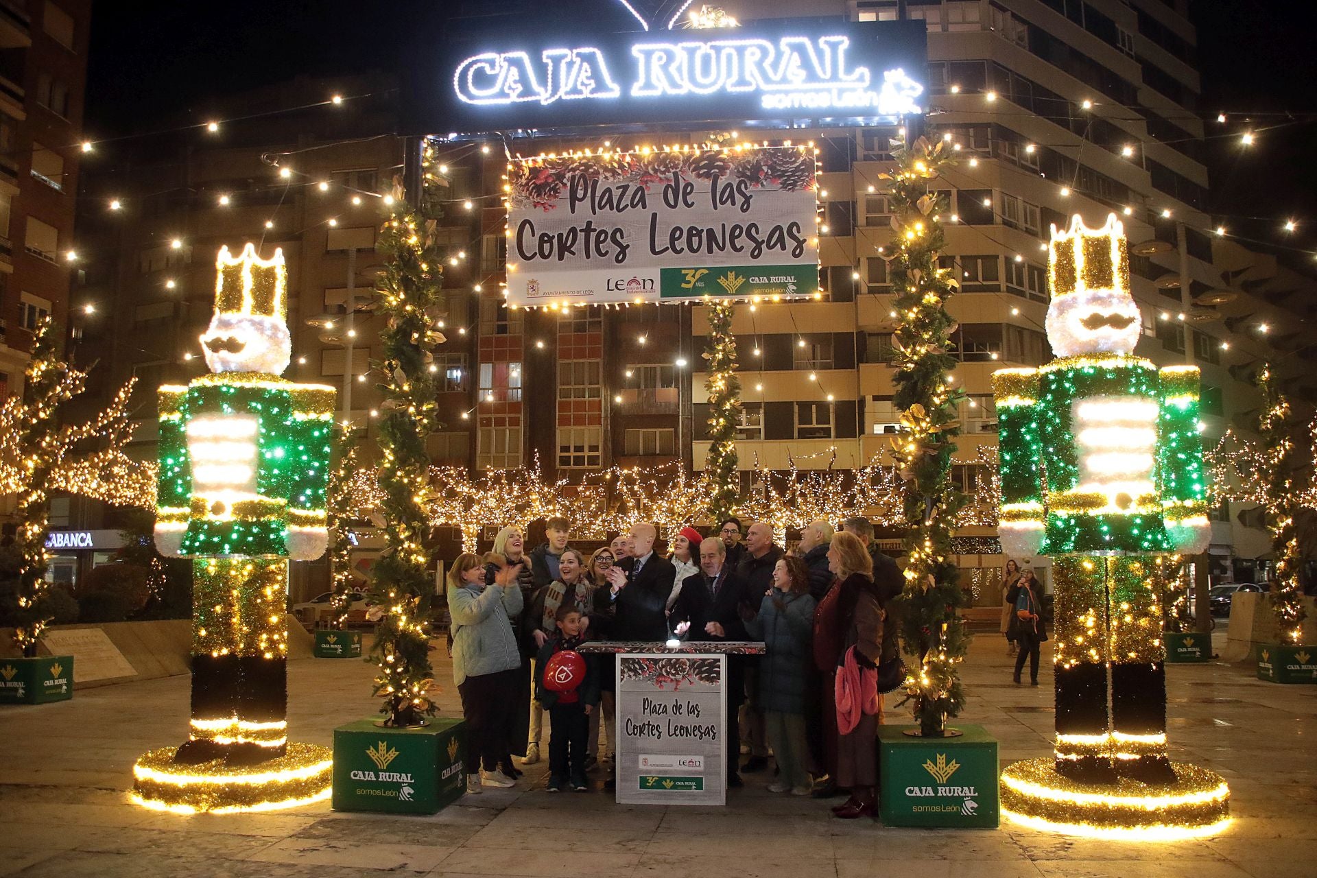 Encendido navideño de León
