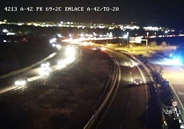 Una furgoneta averiada provoca retenciones kilométricas en la A-42 a la salida de Toledo
