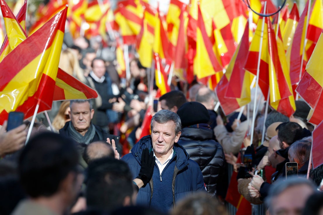 La manifestación del PP en Madrid contra el Gobierno de Pedro Sánchez ...