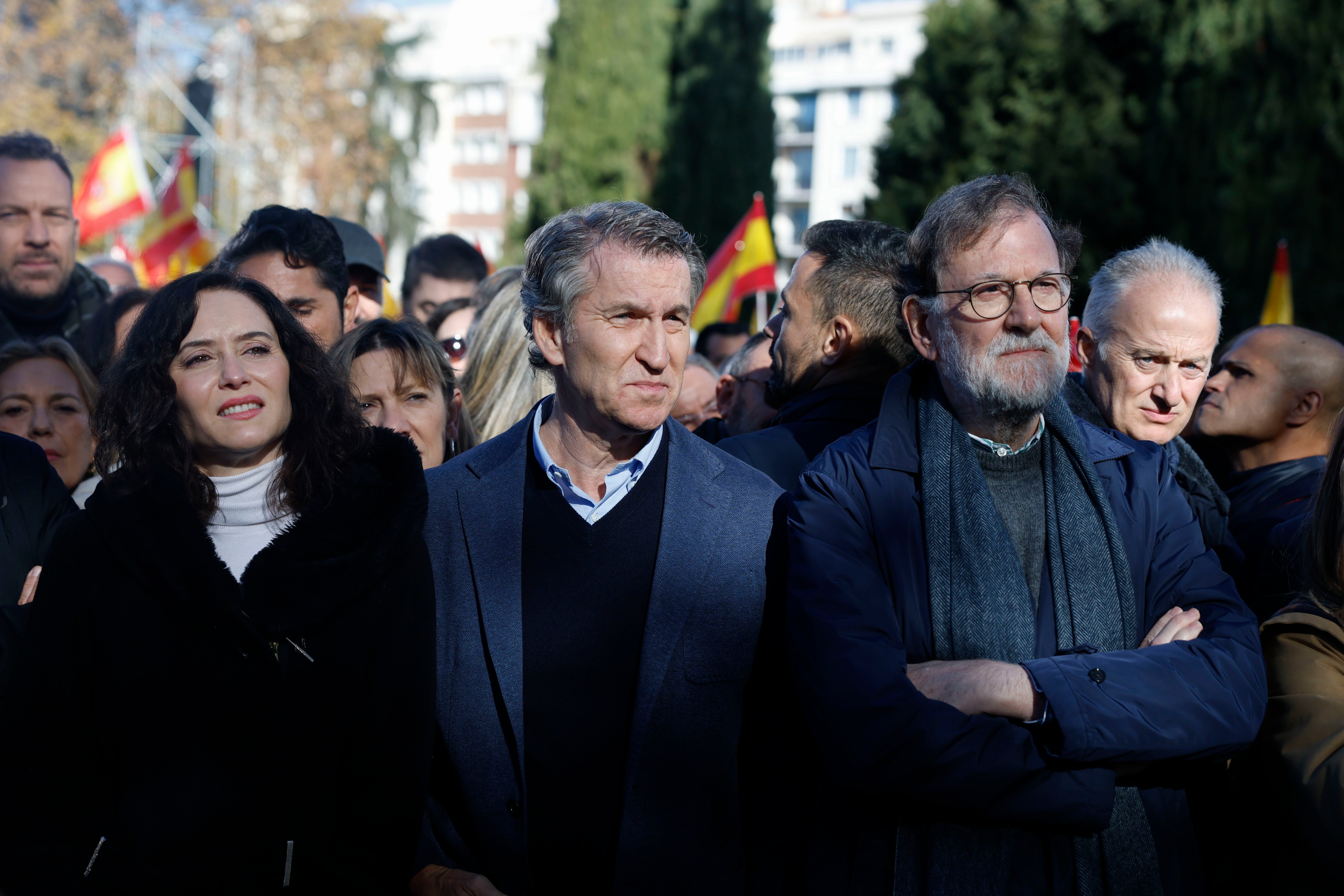 La manifestación del PP en Madrid contra el Gobierno de Pedro Sánchez, en imágenes