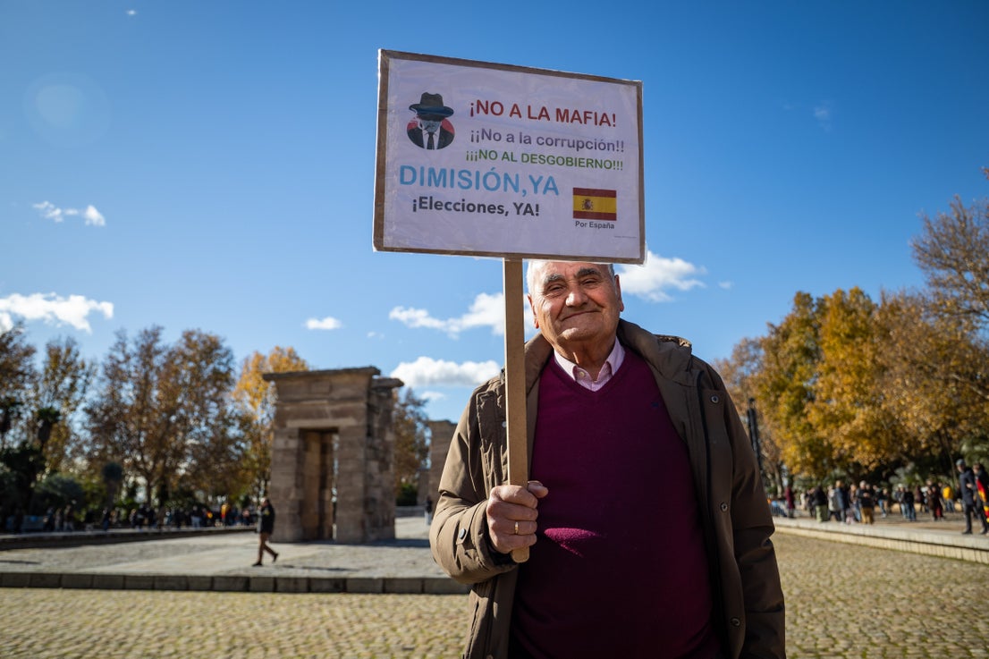 La manifestación del PP en Madrid contra el Gobierno de Pedro Sánchez ...