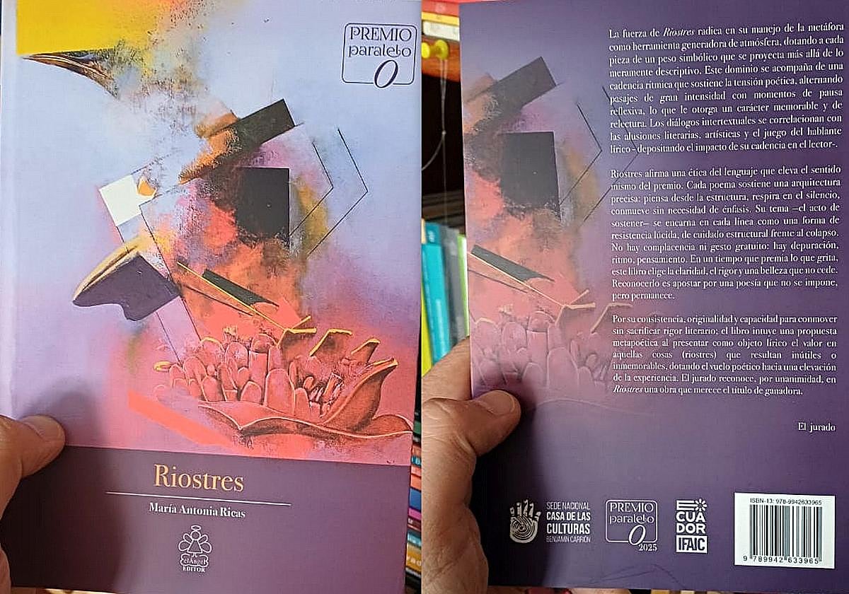 'Riostres', portada y contraportada