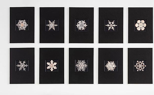 Wilson Bentley fotografió más de 5.000 cristales de nieve al microscopio