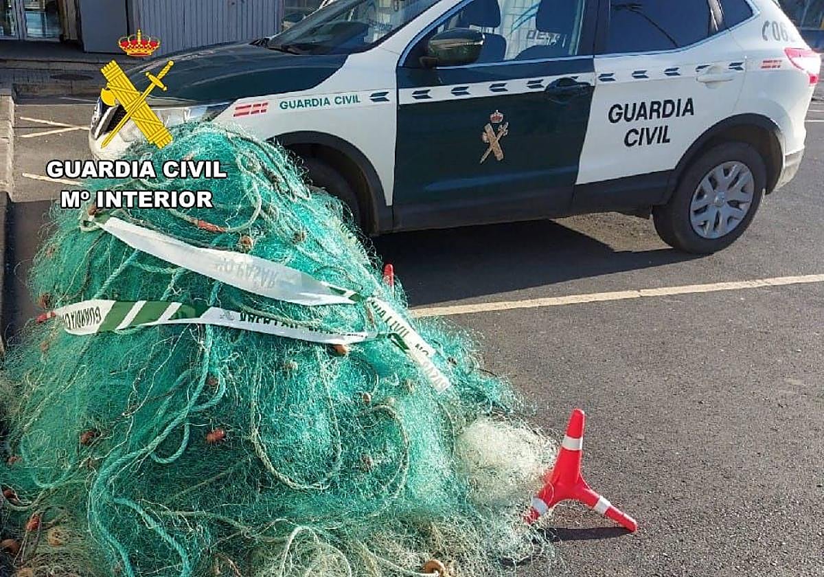 Foto de archivo de otra operación de la Guardia Civil contra la pesca ilegal en La Coruña