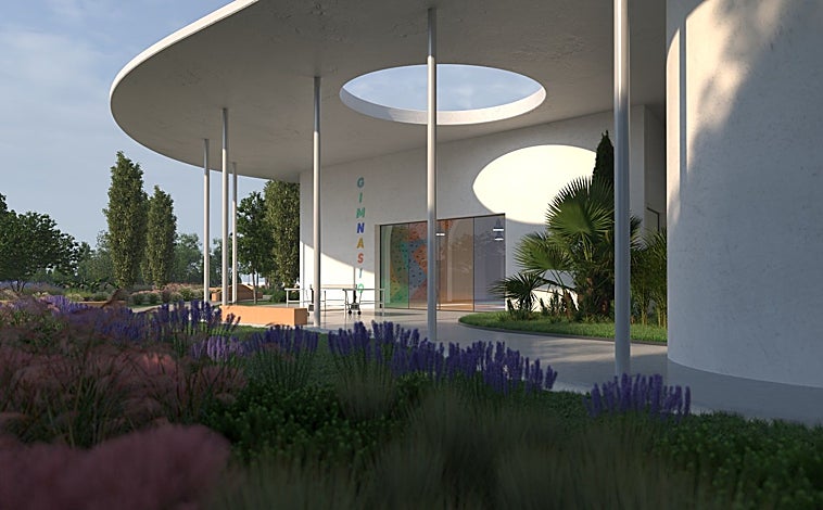 Main image - Recreations of the different rooms that the future day center of the Aladina Foundation will have once its construction is completed in 2028