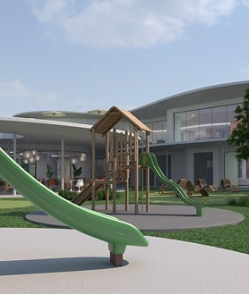 Secondary image 2 - Recreations of the different rooms that the future day center of the Aladina Foundation will have once its construction is completed in 2028